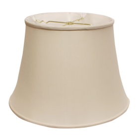 Slant Euro Bell Softback Lampshade With Washer Fitter, Champagne