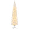 8ft Slim Noble Fir Pre-Lit Tree
