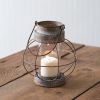 Appalachian Mountain Railroad Lantern – Rustic Farmhouse Candle Holder by CTW Home Collection