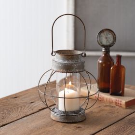 Appalachian Mountain Railroad Lantern – Rustic Farmhouse Candle Holder by CTW Home Collection