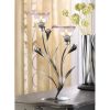 Calla Lily Candle Holder – Pewter Floral Iron & Glass Candle Accent
