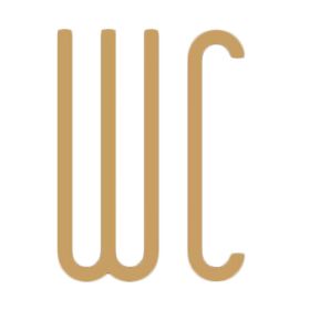 Brass WC Door Sign-Modern Metal Restroom Wall Plaque
