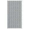 Outsunny Outdoor Rug 9'x18' Reversible, RV Camping, Black & White Clover, Portable Design
