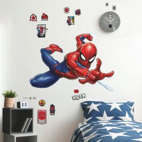 Extra Large Superhero Wall Sticker Set-Removable Vinyle,19-Piece