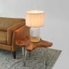 Ribbed Glass Table Lamp