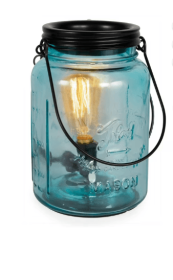 IllumiScents Aqua Mason Jar, Electric Wax Warmer for Scented Wax