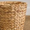 Water Hyacinth Woven Round 11" Storage and Planter Basket