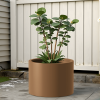 Heavy Duty Corten Steel Round Raised Garden Bed Kit â€“ 15.5" Dia. x 20" H. â€“ Pre-Rusted Metal Planter Box for Vegetables, Flowers