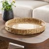 Round Water Hyacinth Decorative Tray