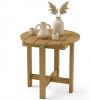 Weather-Resistant Waterproof HIPS Adirondack Side Table Outdoor Coffee Table with Smooth Surface for Garden Lawn Poolside