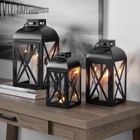 Black Metal Lantern – 14”