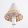 Linen Rattan Rechargeable Floor Lamp