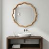 Wavy Oak  Mirror