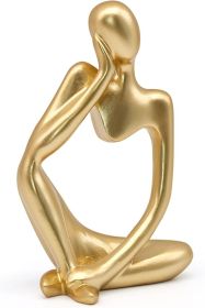 Golden Thinker Sculpture