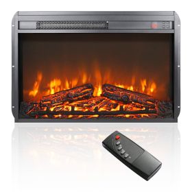 Ultra thin heater with log set & realistic flame