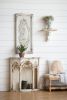 18" x 39.5" Large White Wall Art Panel, Rectangle Wall Sculpture, Wall DÃ©cor for Living Room Dining Room Office Bedroom