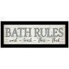 Bath Rules By Susie Boyer Ready to Hang Framed Print