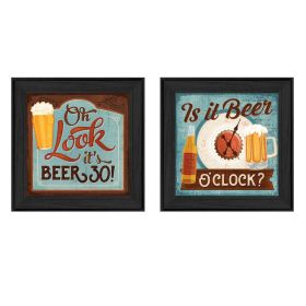 Beer O'clock Collection 2-Piece Vignette By Mollie B. Printed Wall Art