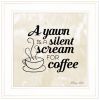Ready to Hang Framed Print  by Susan Ball A Silent Scream for Coffee