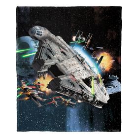 Star Wars; Falcon Silk Touch Throw Blanket; 50" x 60"