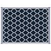 Outsunny Reversible Outdoor Rug Carpet, 9' x 18' Waterproof Plastic Straw Rug, Portable RV Camping Rugs with Carry Bag, Large Floor Mat for Backyard
