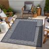 Blue Border Patio Rug