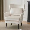 Wing Back Velvet Accent Chair