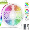 300 LEDs RGB Strip Lights 16.5ft – Waterproof Multi-Color LED Light Strip with Remote