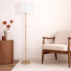Stellar Wood & Rattan Floor Lamp