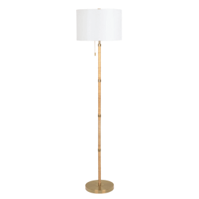 Stellar Wood & Rattan Floor Lamp