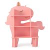 Open storage rack in pink