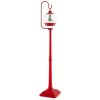 68 Inch Festive Musical Christmas Street Lamp Post with Snow Globe Lantern