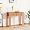 Console Table 35.4"x13.8"x29.5" Solid Teak Wood