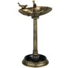 Antique Bronze Bird Bath- Pedestal with Planter Base