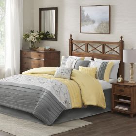 Embroidered 7 Piece Comforter Set