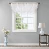 Diamond Sheer Embroidered Waterfall Valance White 38x46"