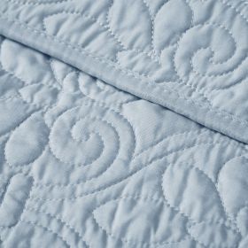 Oversized Quilted Throw Blue 60x70"