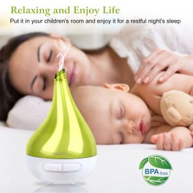 Aromatherapy Oil Diffuser - Ultrasonic 1777ml Cool Mist Drop Shape with LED Light