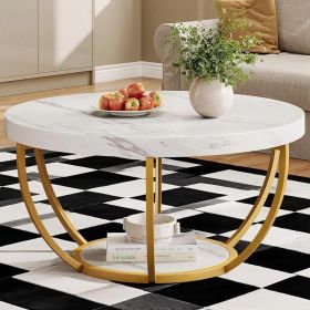 Modern Round Marble Coffee Table