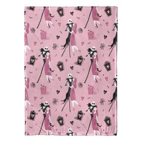 Disney Nightmare Before Christmas Misfit Tango Silk Touch Throw Blanket 50x70 Inches