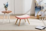 Wooden Step ottoman,Wooden Step Stool for Adults,Square Cushion Foot Stool,Small Stool with Non-Slip Pad,Wood Stool Suitable for Bedroom