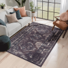 LOOM & LUXE 6x9 Area Rugs, Washable Rug, Low-Pile, Non-Slip, Non-Shedding, Foldable, Kid & Pet Friendly - Area Rugs for living room, bedroom