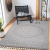 Gray Medallion Indoor/Outdoor Rug
