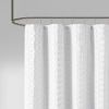 Woven Clipped Solid Shower Curtain