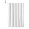 Woven Clipped Solid Shower Curtain