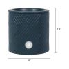 Navy Blue Ceramic wax Warmer - 18W Electric Melter with LED