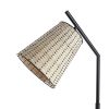 Angled Rattan Floor Lamp