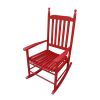 Wooden porch rocker chair Rose Red