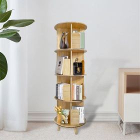 4 Tier  Rotating Pine Corner Shelf Unit