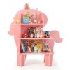 Open storage rack in pink